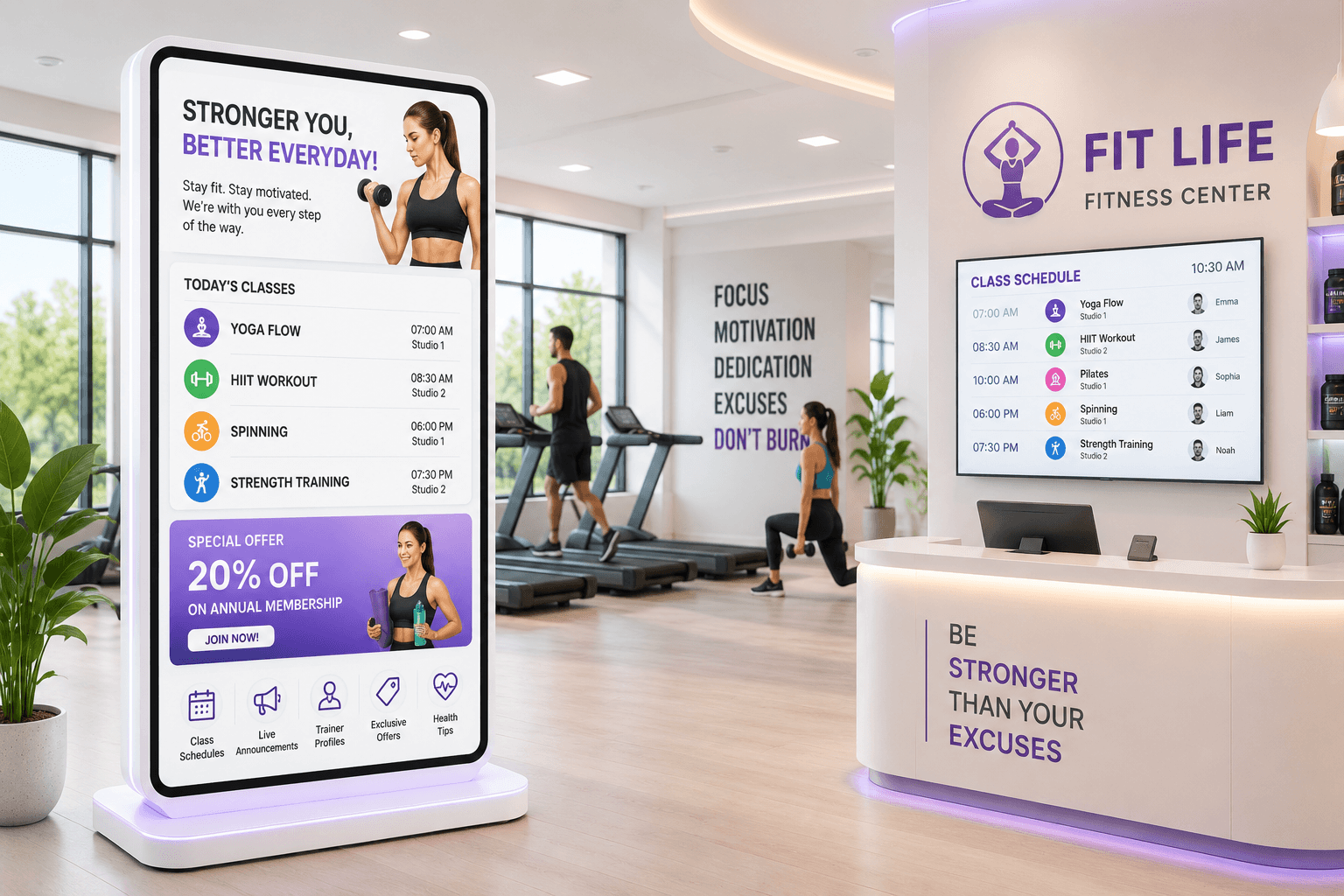 Gyms, Fitness Centers & Yoga Studios